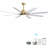 66 Inch Low Profile Abs Ceiling Fan With Dimmable Lights And Smart Remote Control 6 Speed Reversible Noiseless Dc Motor-498112069-498112066