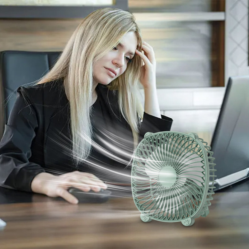 Ventilateur multifonctionnel portable USB, Green