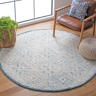 Crowell Hand Tufted Wool Geometric Rug