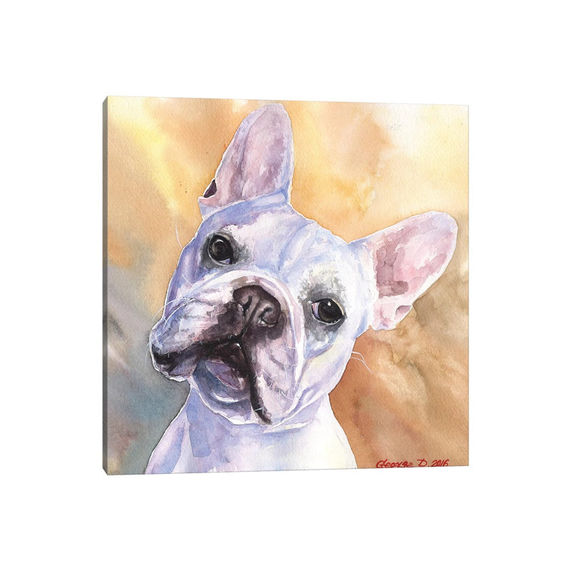 White by George Dyachenko - Wrapped Canvas Painting, 30.48 cm H x 30.48 cm W