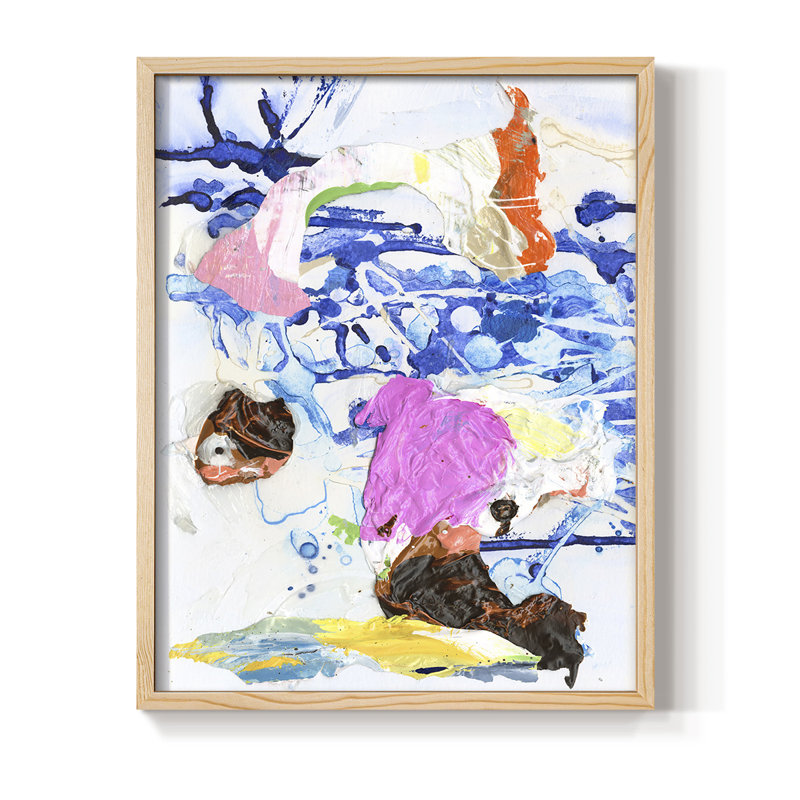 Evidence III Framed Print - Solid Wood, 11" H x 9" W