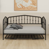 Daybed With Portable Folding Trundle