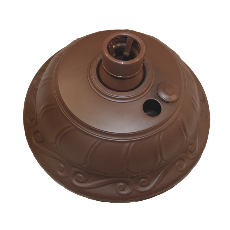 Elegance Cappuccino Polymer Outdoor Umbrella Stand Base