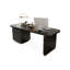 Bureau rectangulaire en bois massif noir-1217774298-1217774297