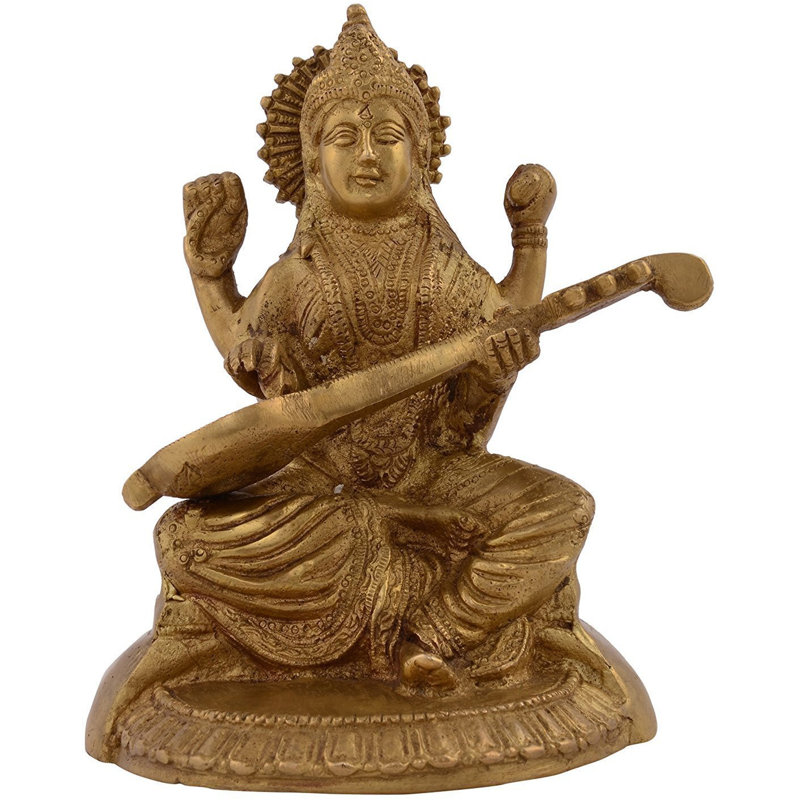 Lanelle déesse Saraswati jouant son Veena