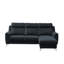 Izola 3 Seater Velvet Sofa Bed-1177284081-1177284095