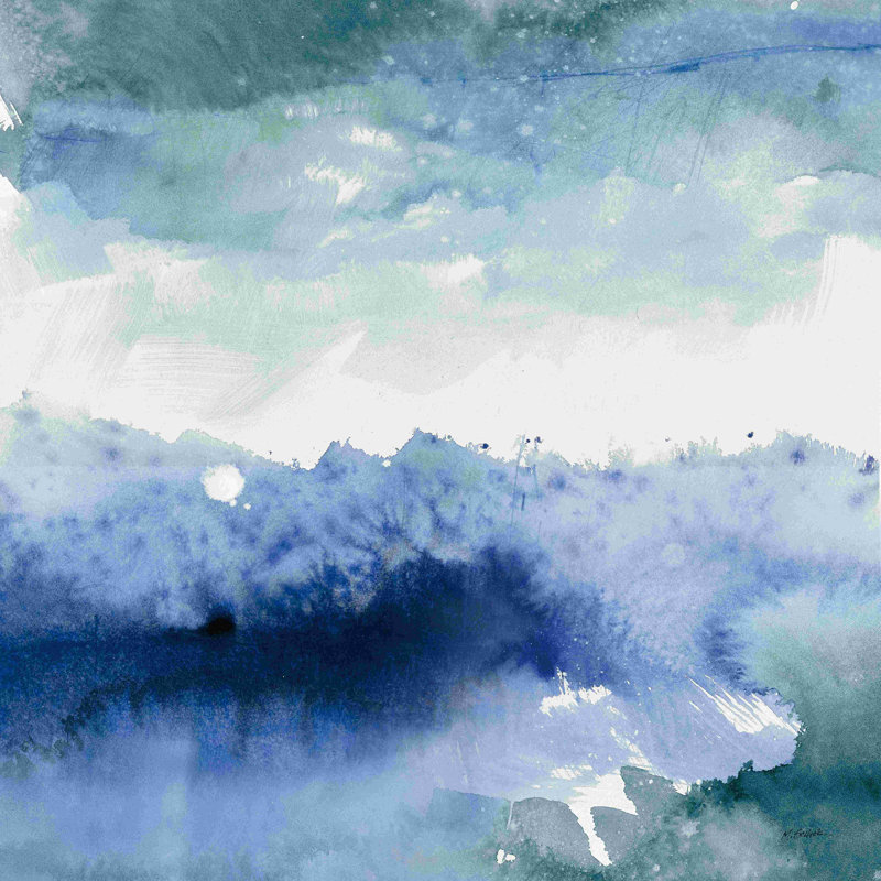 «Midnight At The Lake II Cool» par Mike Schick - on, H 12 po x l 12 po, Non, Toile tendue