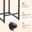 Bar Stools Set, Modern Counter Height Bar Stools with Back and Footrest, Faux Leather Upholstered Barstools Chairs for Kitchen Island Dining Room Bar-178803586-178803584