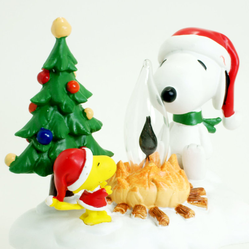 Snoopy Camp Fire 4.5" Flickering Night Light