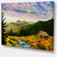 Coucher de soleil dans les montagnes - impression d'art mural paysage-33230696-16485928