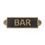 Bar Door Sign