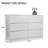 6 Drawer Dresser, Modern Dresser For Bedroom With Spacious Countertop, Storage Cabinet With Concealed Handles, Living Room Cabinet-199260441