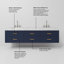 Ensemble de meuble-lavabo double 80 po-82339563-82339562