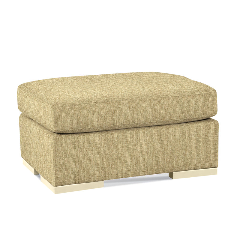 Memphis Ottoman, Beige Sugar Performance; 0863-93, Black