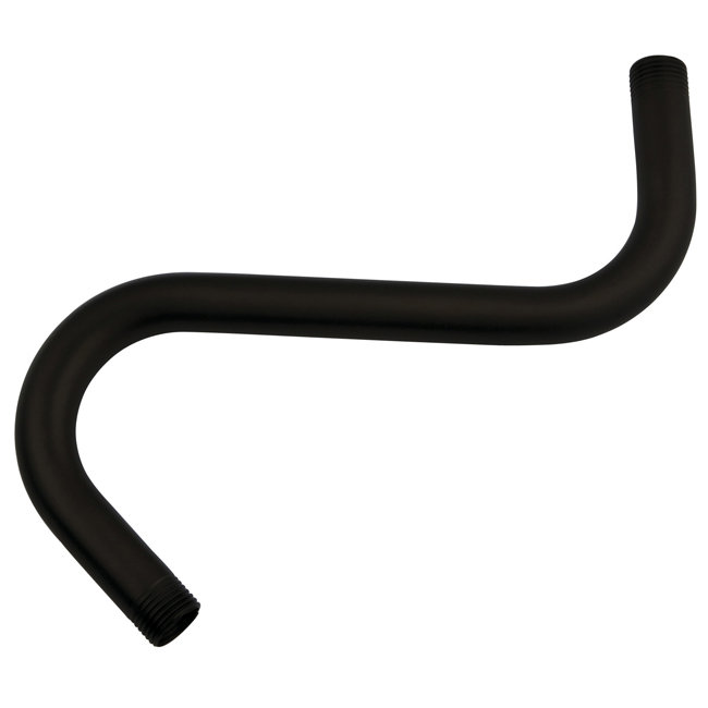 Made to Match 8" S Shape Shower Arm, Polished Brass
