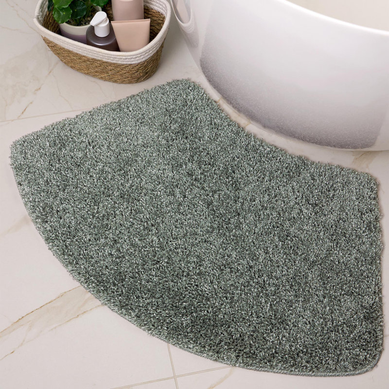 Buddy Bath Fleck Curve bath mat, Green