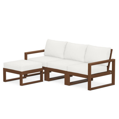 POLYWOOD EDGE Modular Deep Seating Set with Ottoman