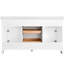 Meuble-lavabo blanc 60 po avec comptoir en marbre et deux lavabos 60 po