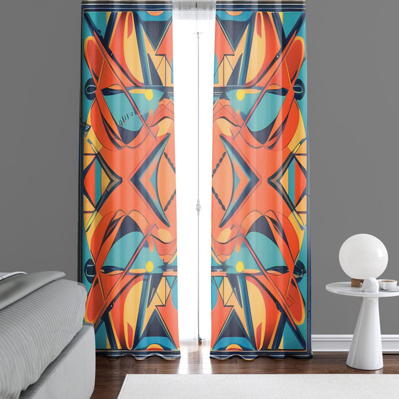 Semi Sheer Curtain Pair, 20" W x 61" L