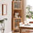 Burlywood Solid Wood+Glass Display Cases