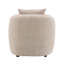 Chaise en chenille Keith avec 1 coussin décoratif