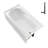 Streamline 60 in. x 32 in. Acrylic Right-Hand Drain Alcove Bathtub in Glossy White With External Drain-108300979