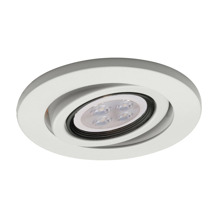 Round Adjustable Gimbal Open Recessed Trim