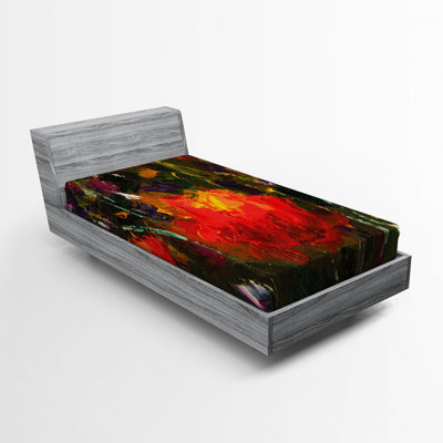 Microfiber Abstract Fitted Sheet
