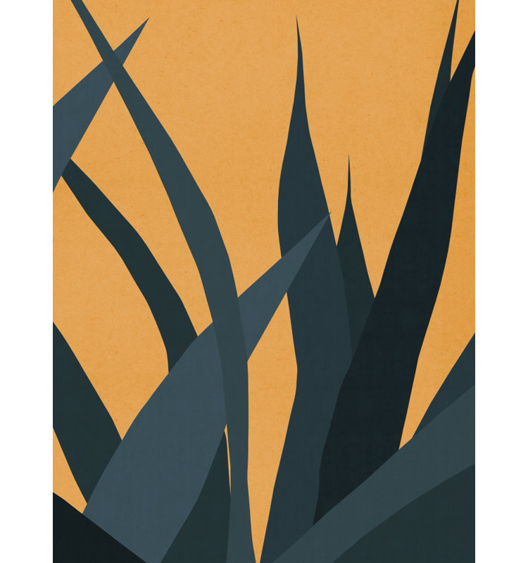 Warm Desert Foliage Print by Other Artist, 12 × 18, Framed Print, Black