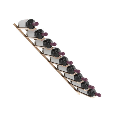 9 Bottle Wall Mounted Wine Bottle Rack