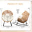 Fauteuil à bascule berçant avec coussin-628121323-628121333