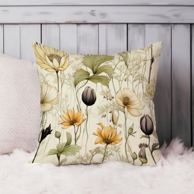 Botanical Wildflowers Pattern I Cottage & Cottagecore