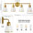 Modern Aniwa 3-Light Dimmable Bathroom Vanity Light, Gold Bathroom Mirror Light Fixture with Cone Clear Glass Shades for Makeup, Powder Room-1890635372-1930477247