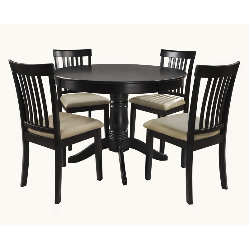 Alexa-Mae 4 - Person Pedestal Dining Set