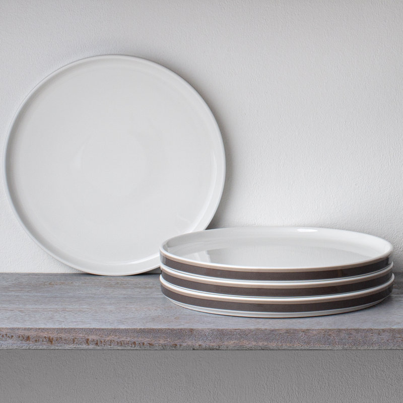 Assiettes plates Noritake Colorstax, 9 3/4 po, Brun
