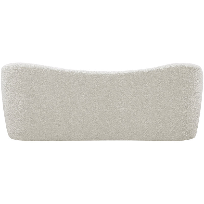 Flair Flair Boucle Fabric Bench, Cream Boucle Fabric