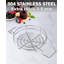 Cook N Home Professional 12-inch Stainless Steel Steamer Canning Rack, Holds 8 Pint or 7 Quart Jars