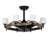 33" Ceiling Fan With Light Candles