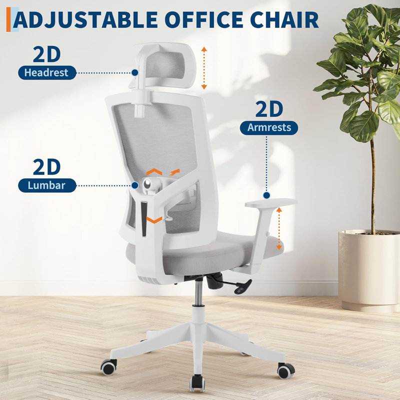 Office Chair, Grey
