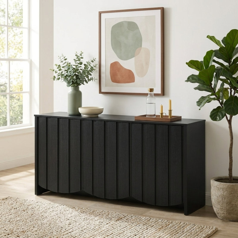 Buffet Winette , Chêne noir