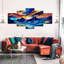 "Abstract Landscape Abstract Sunset Sky", ensemble de 5 pièces sur toile par Lia's World-93061718