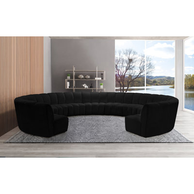 Infinity Upholstered Curved Sectional Symmetrical