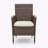 4-Piece All-Weather Brown Rattan Patio Dining Chair-582017332
