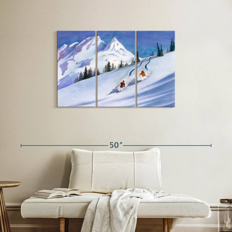 Ski rétro Sireci, H 24 po x l 38 po