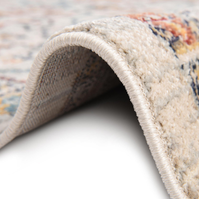 Alkire Floral Indoor Rug, Octagon 3'11" x 3'11"