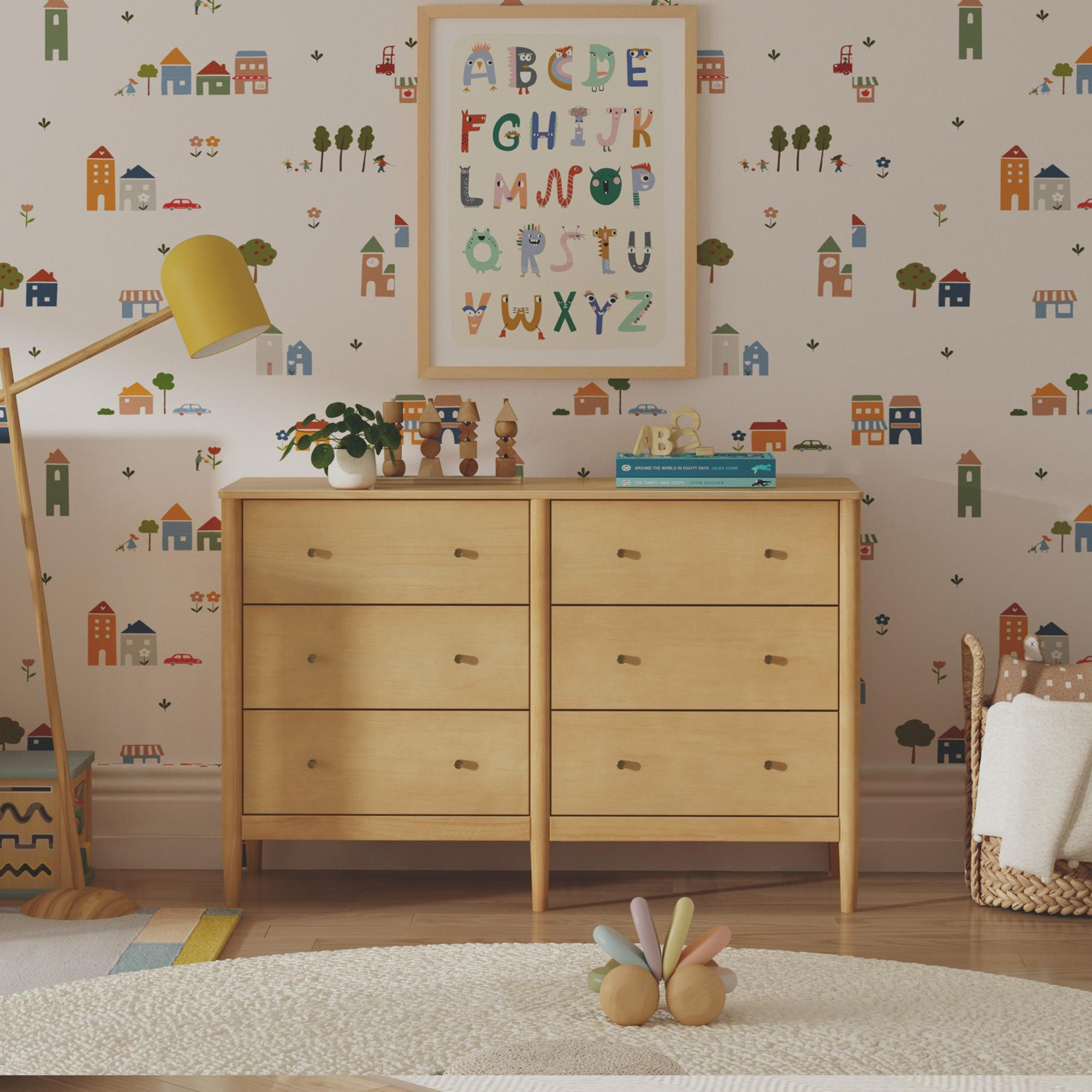 Frem 6-Drawer Dresser, Natural