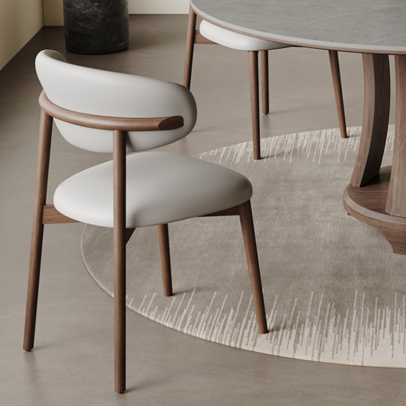 Italian style high-end round dining table sets, 29.5"H x 53.1"L x 53.1"W