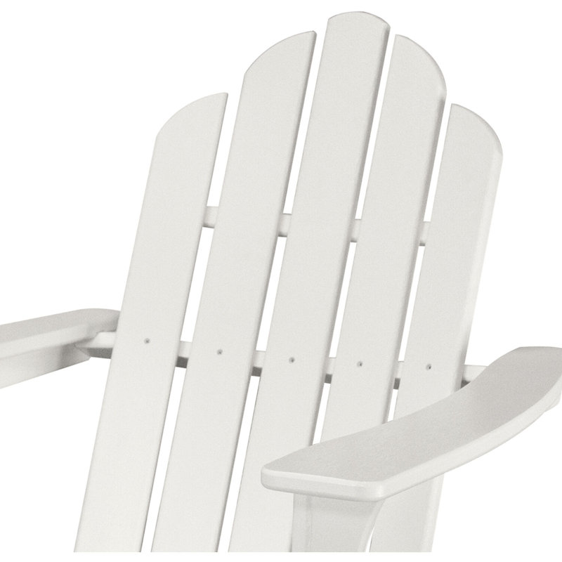 Galaviz Outdoor Adirondack Chair, White