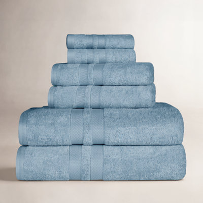 Amoy 100% Cotton Highly Absorbent Terry Cloth Towel Set