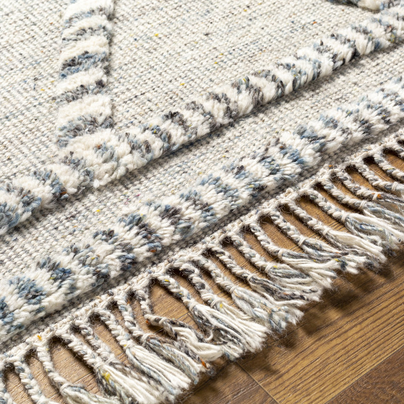 Hand Knotted Wool Moroccan Area Rug, Rectangle 2' x 3'